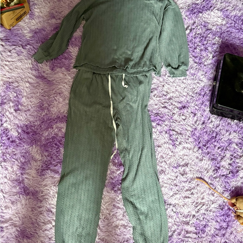 Bluish Grey Women's Loungewear Set